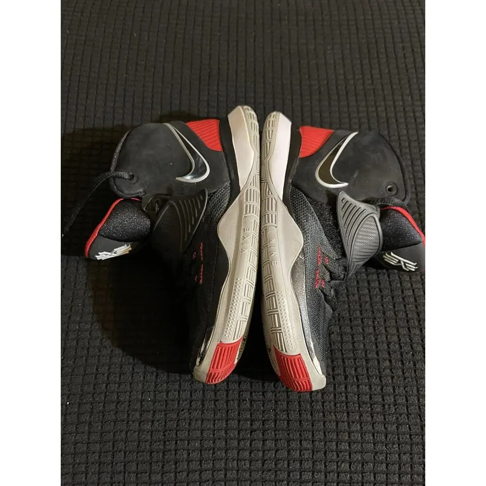 Nike Kyrie‎ 6 GS Bred Black Red Basketball Shoes BQ5599-002 Youth Size 12C